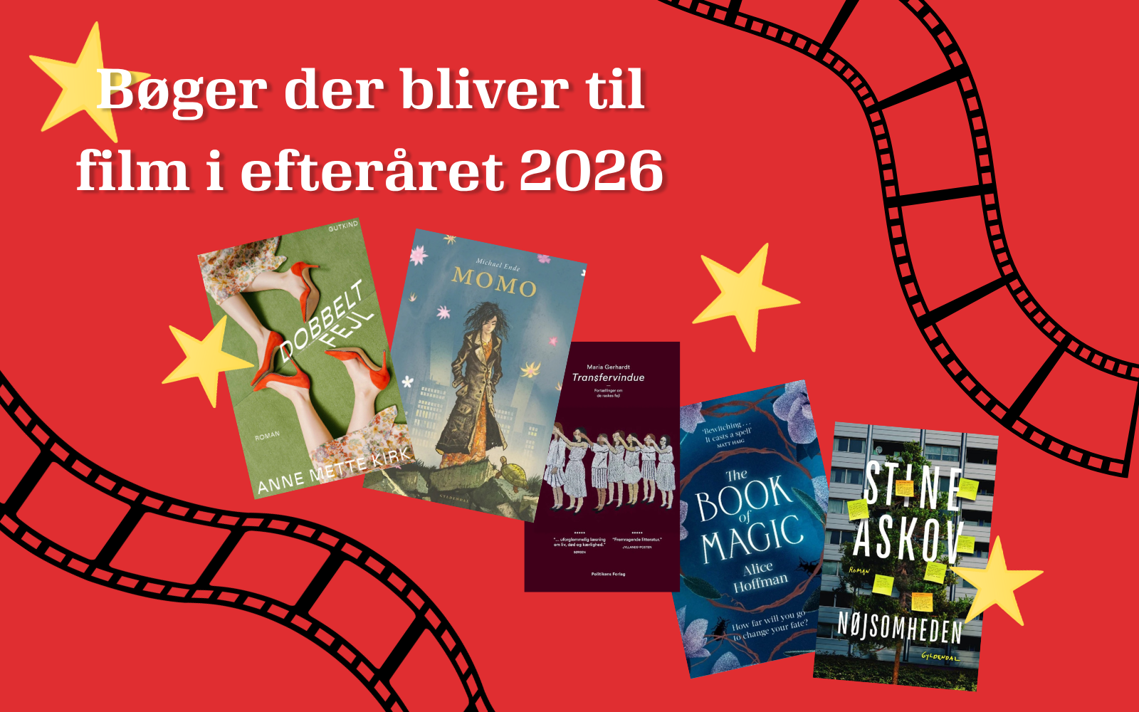 Bøger der bliver til film i efteråret 2026