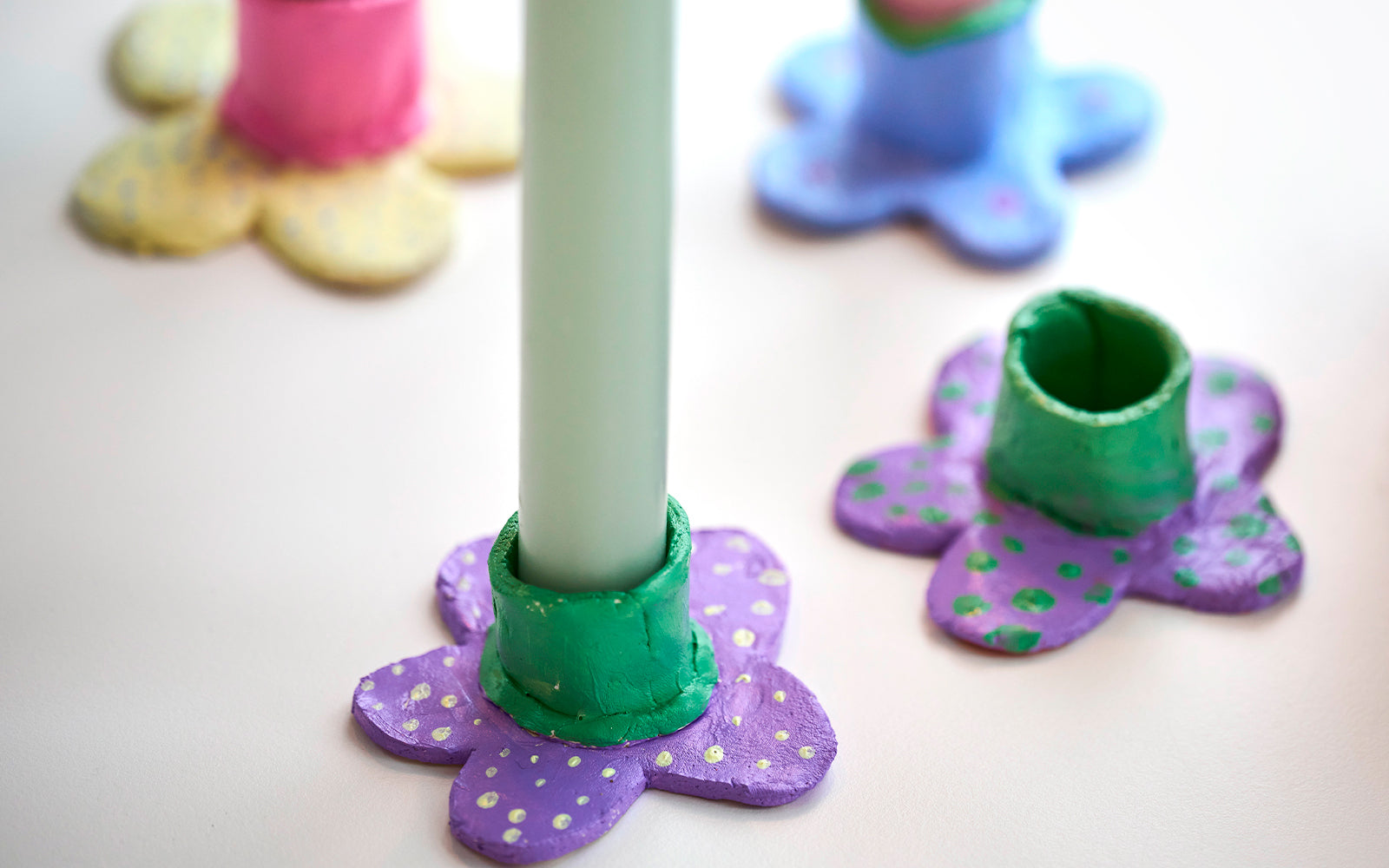 Blomster lysestage