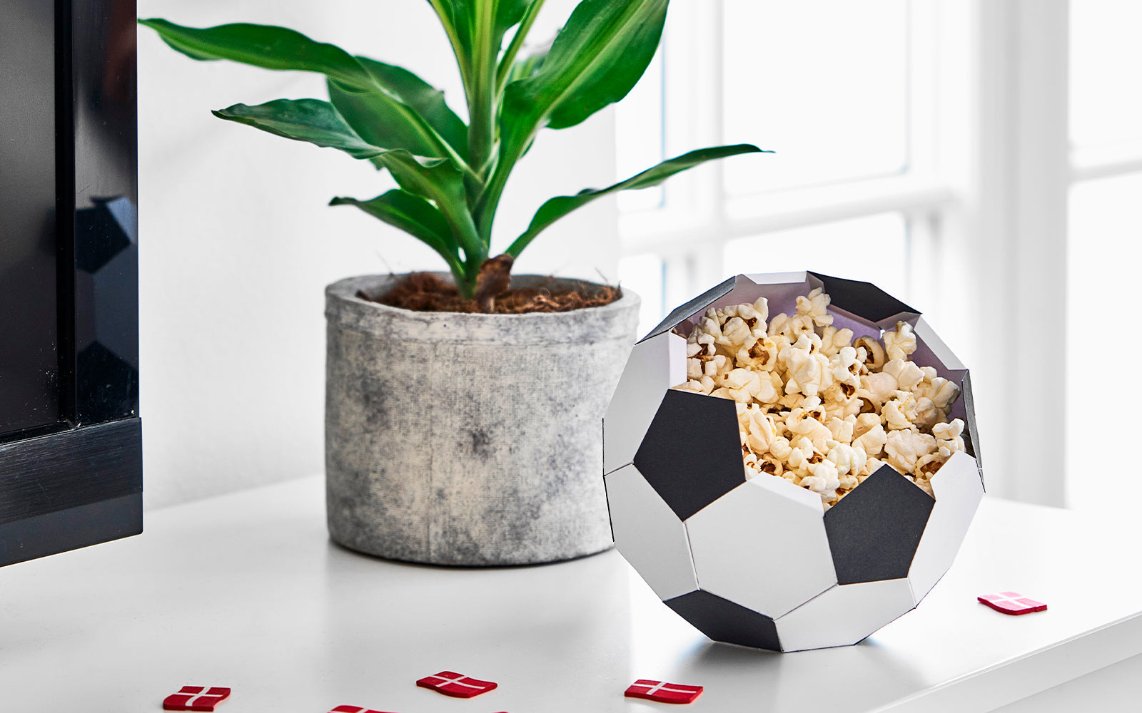 Fodbold snackkurv