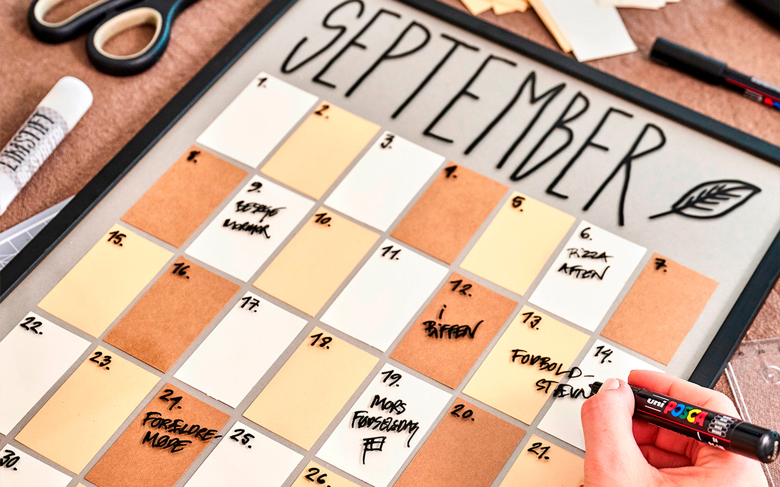 Genanvendelig vægkalender