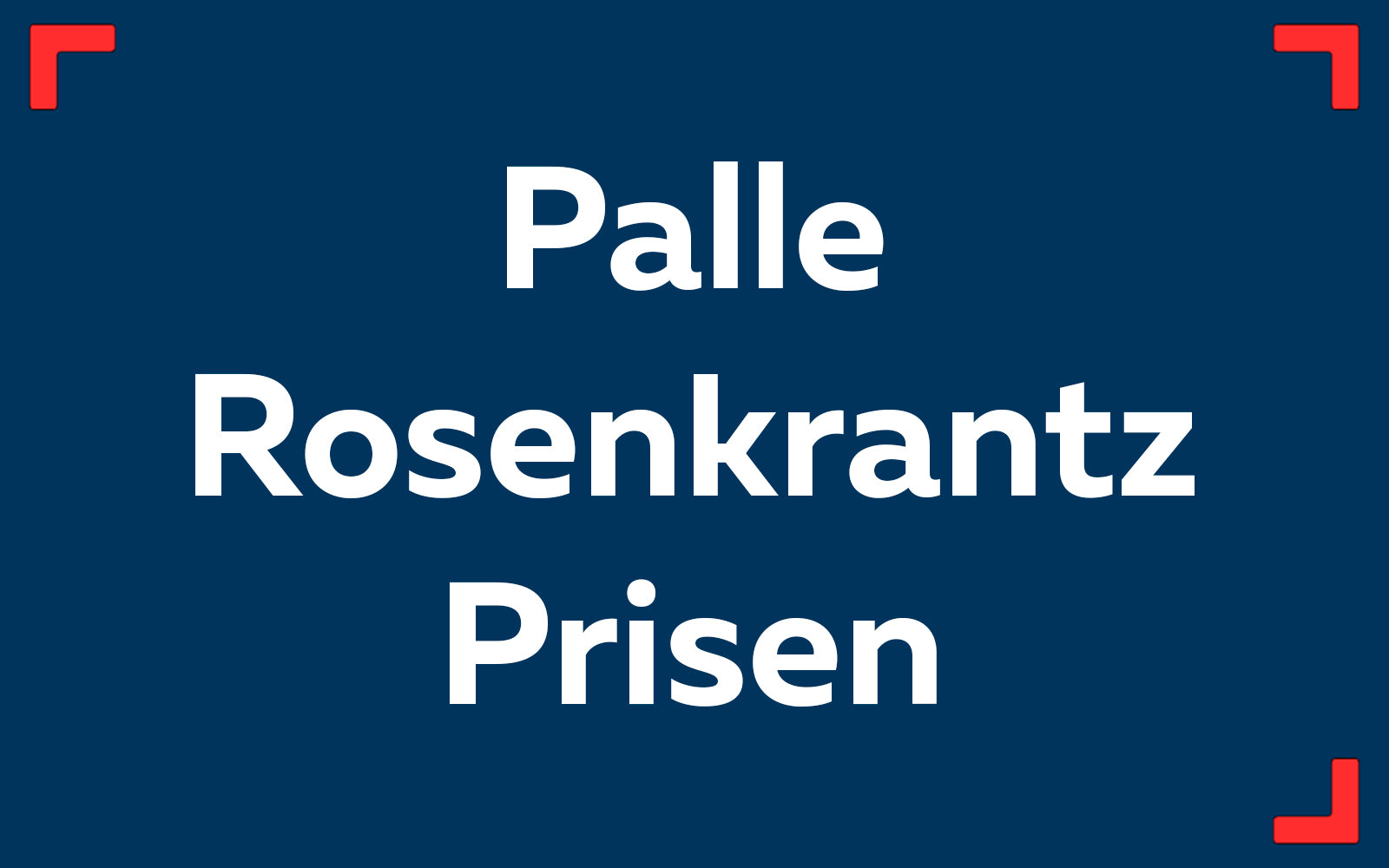 Palle Rosenkrantz-Prisen