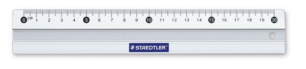 Lineal aluminium steadtler 20 cm