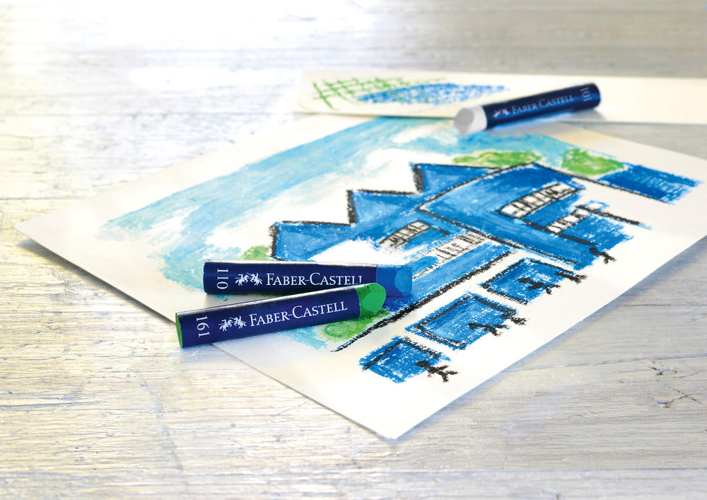 Oliekridt Faber-Castell pastels 12 stk