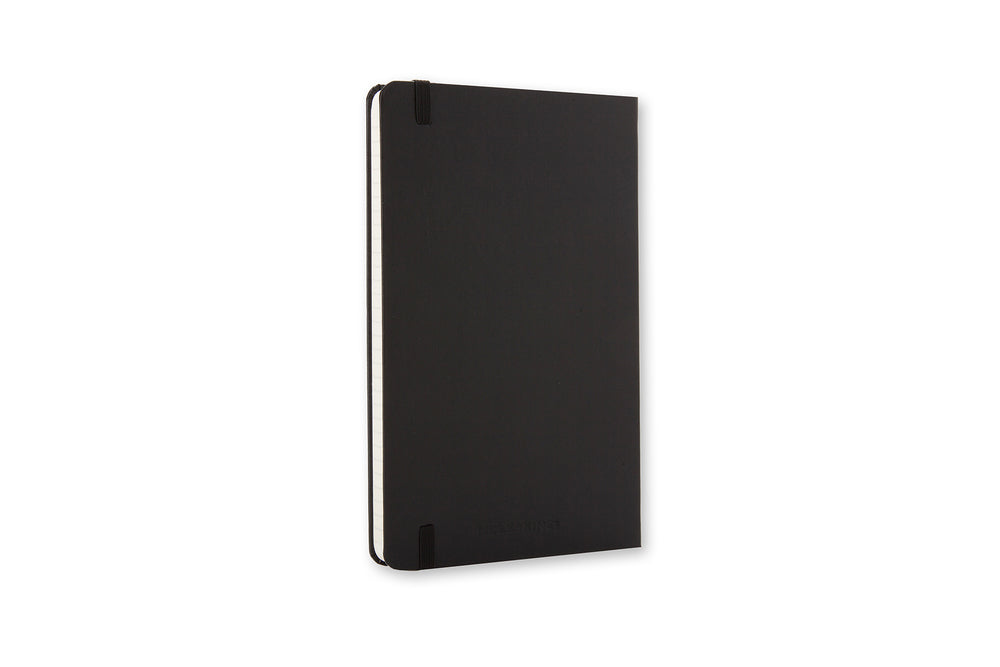 Notesbog Moleskine large sort m/240 linjerede ark hard cover