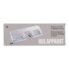Hulapparat 4 huls Relief sølv