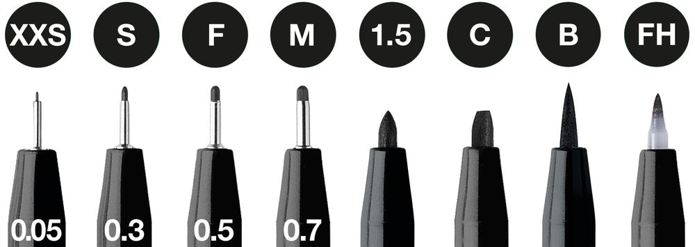 Tusser Pitt Artist Pen Sort 8 Ass