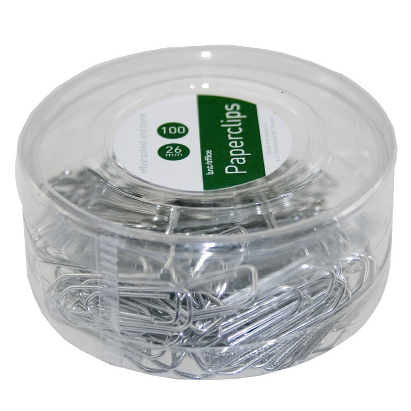 Clips BNT sølv forzinkede 26mm 100 stk i plastboks