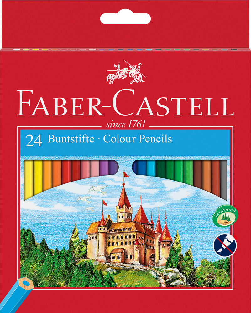 D2 Farveblyant slot Faber-Castell 24 ass.