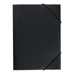 Elastikmappe karton sort A5