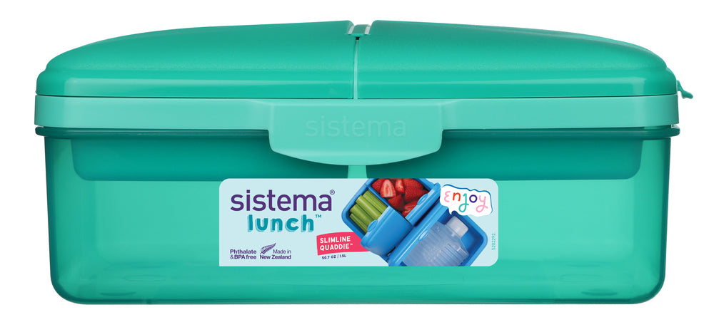 Madkasse Sistema 1,5l slimline quaddie ass