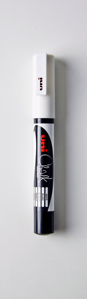 Marker uni chalk pwe 3ms hvid