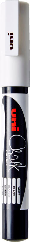 Marker uni chalk pwe 3ms hvid