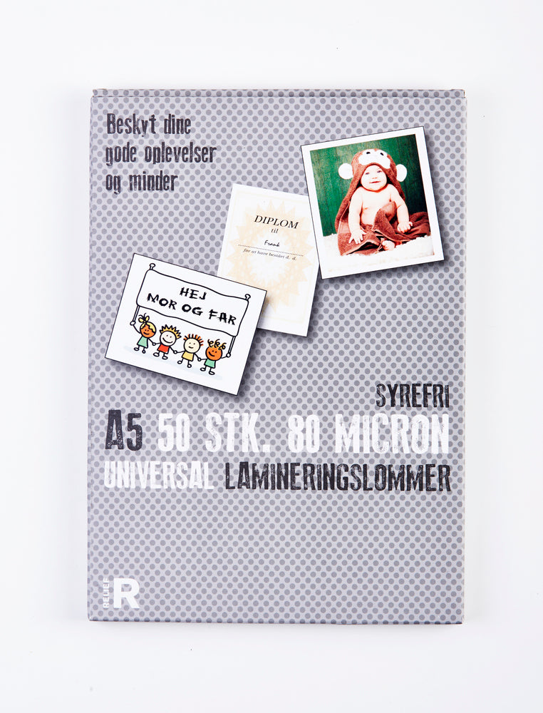 Lamineringslomme A5 80 mic 50 stk