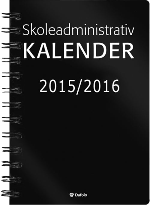 Skoleadministrativ kalender 2015-2016