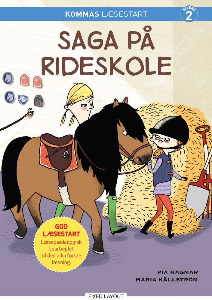 Kommas læsestart: Saga på rideskole - niveau 2