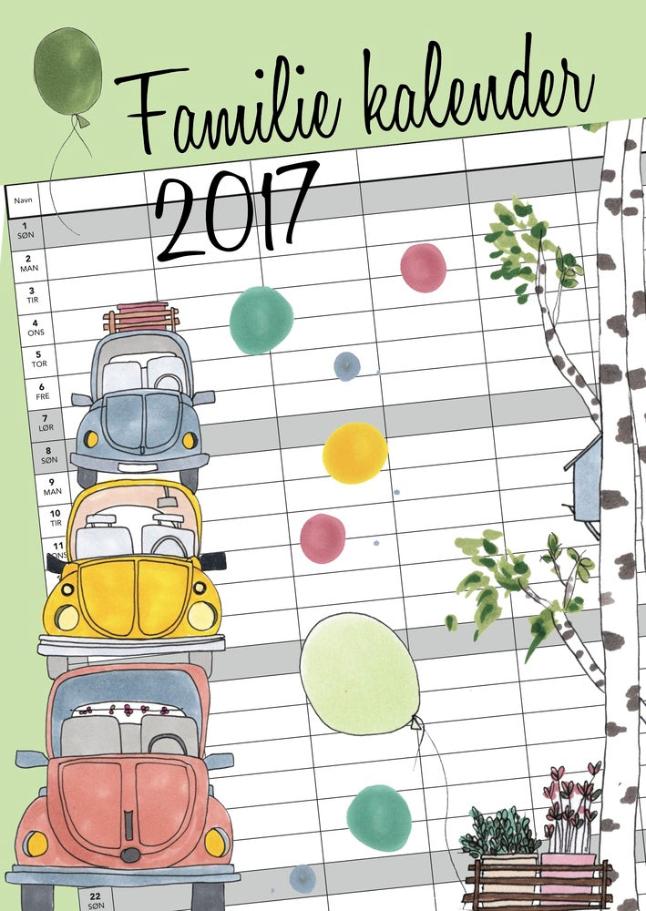 Familie Kalender 2017