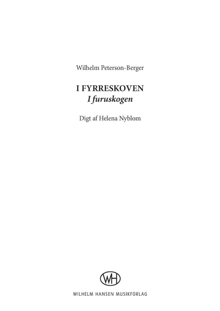 I fyrreskoven (I furuskogen)