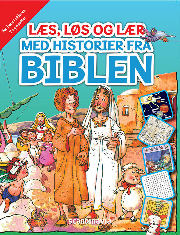 Læs, løs og lær med historier fra Biblen (7+)