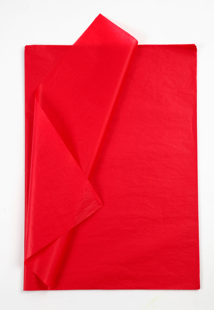 Silkepapir rød 10 ark 50x70 cm 14 g.