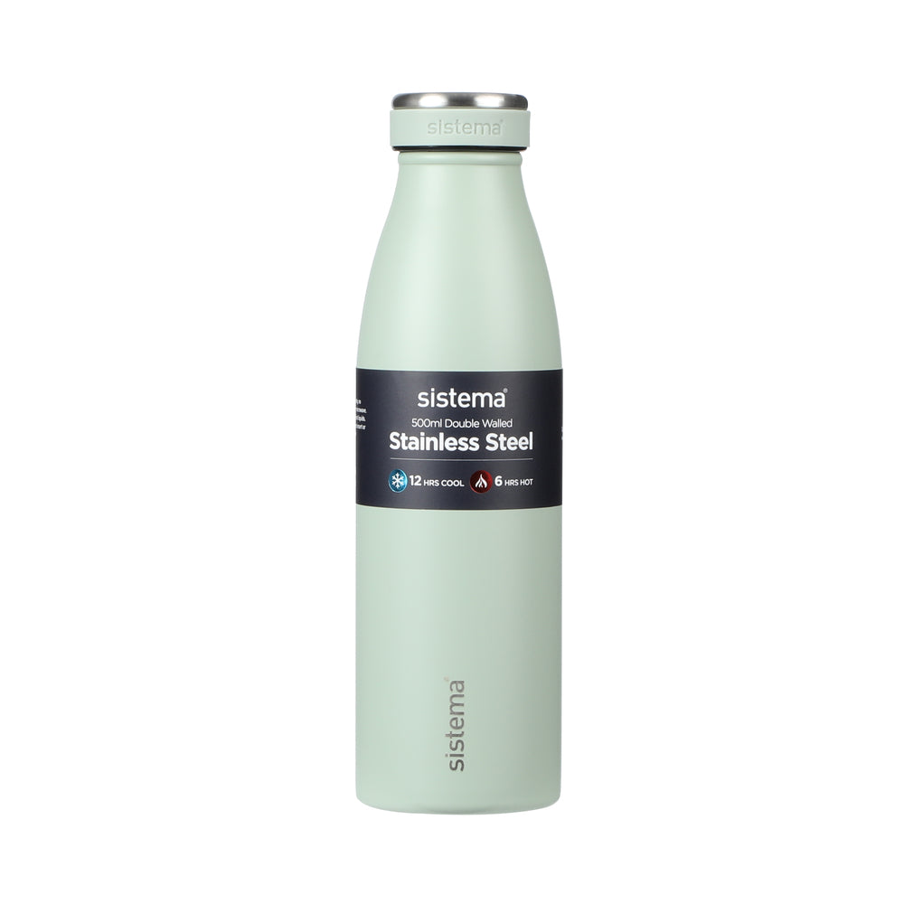 Sistema drikkeflaske stainless steel 500 ml ass farver