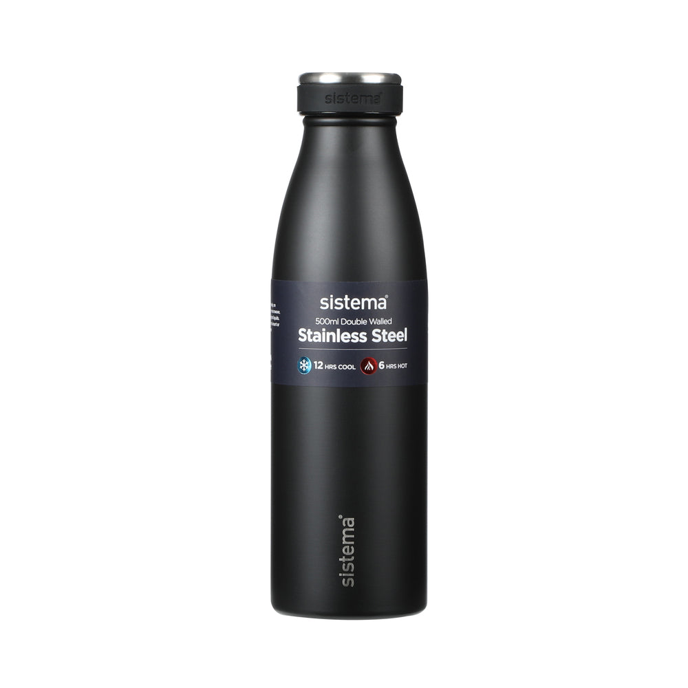 Sistema drikkeflaske stainless steel 500 ml ass farver