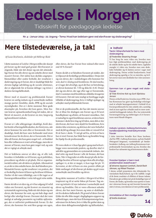 Ledelse i Morgen, nr. 4 - januar 2019 (e-tidsskrift pdf)