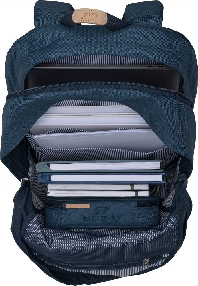 Rygsæk Beckmann city max blue 34 liter m/brystrem