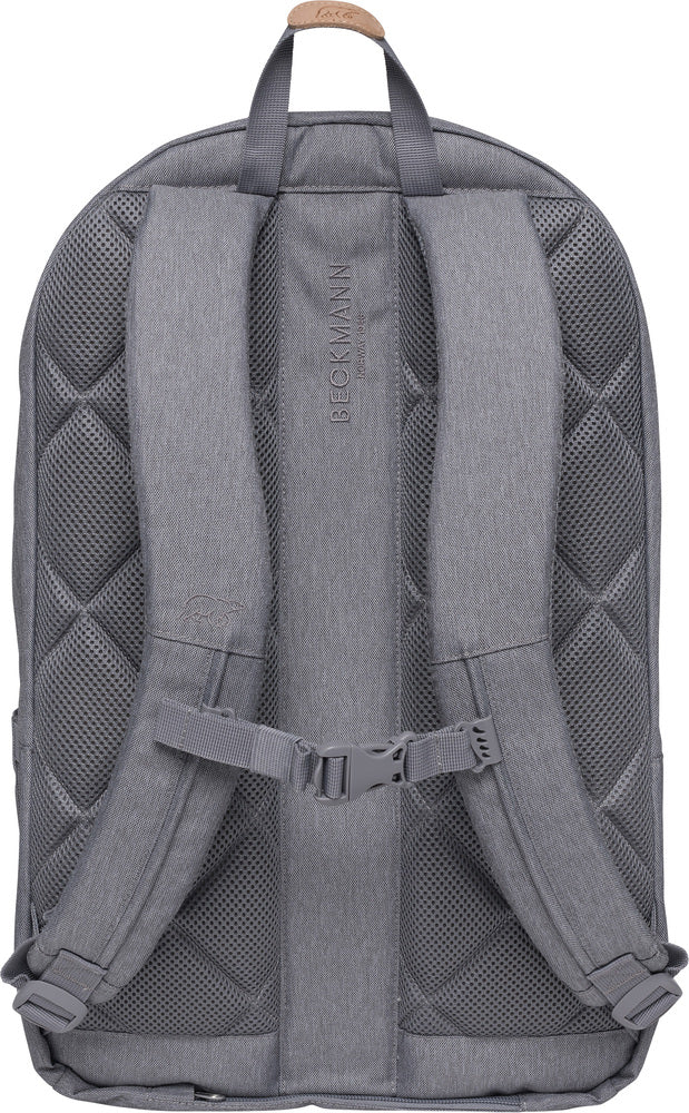 Rygsæk Beckmann city max grey 34 liter m/brystrem