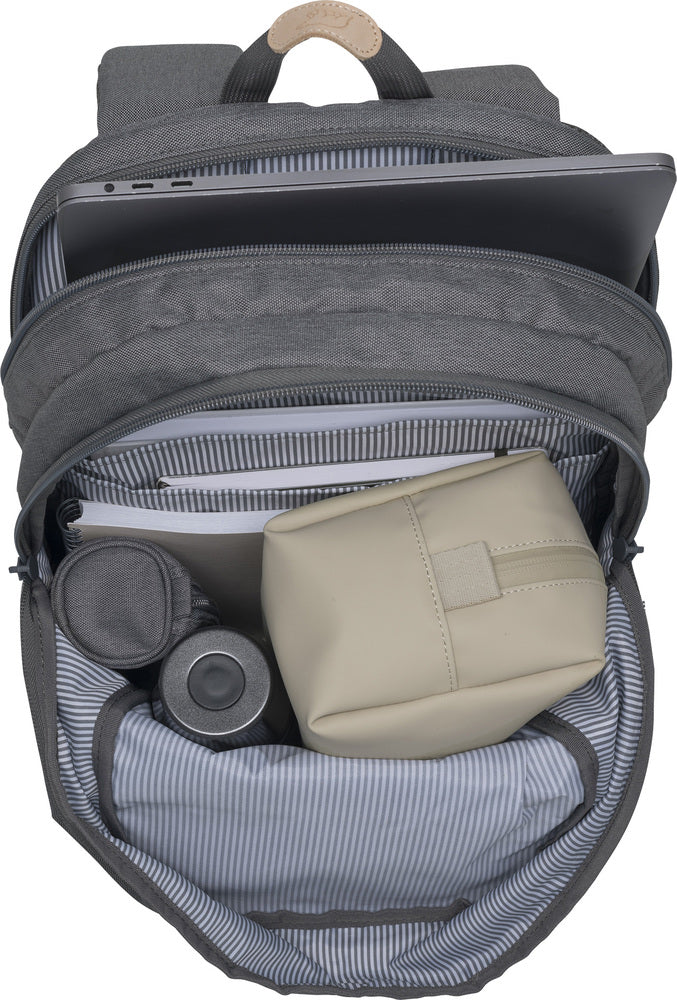 Rygsæk Beckmann urban grey 30 liter m/brystrem