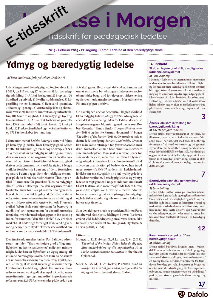 Ledelse i Morgen Nr. 5. - Februar 2019 (E-tidsskrift, pdf)