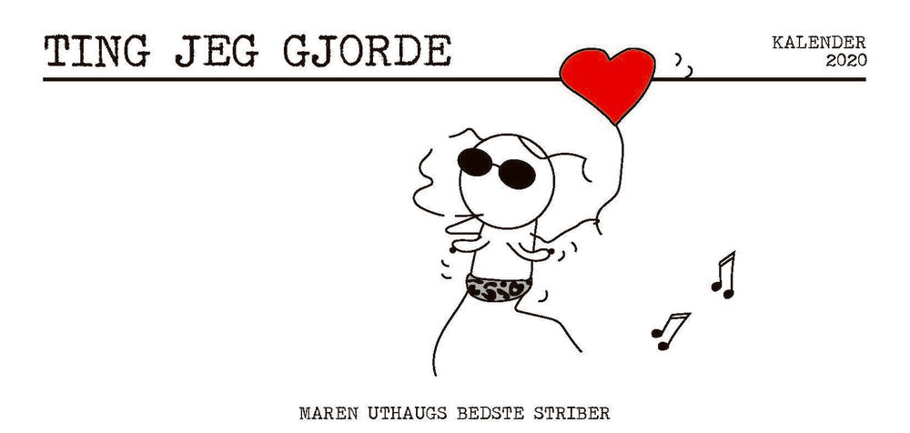 Ting jeg gjorde - kalender 2020