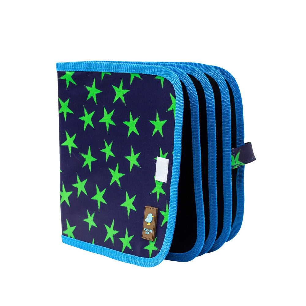 Jaq Jaq Bird Chalk Doodle Book Starry Night Blue