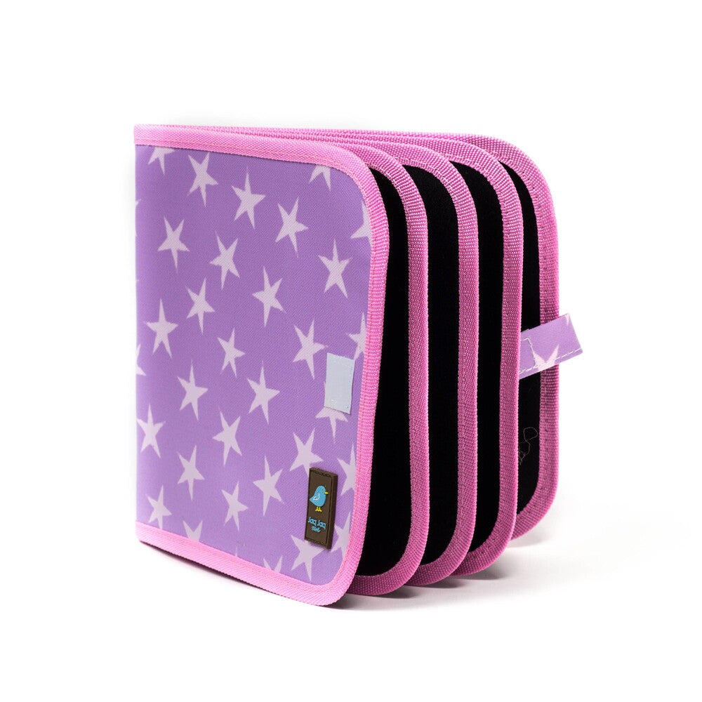 Jaq Jaq Bird Chalk Doodle Book Starry Violet