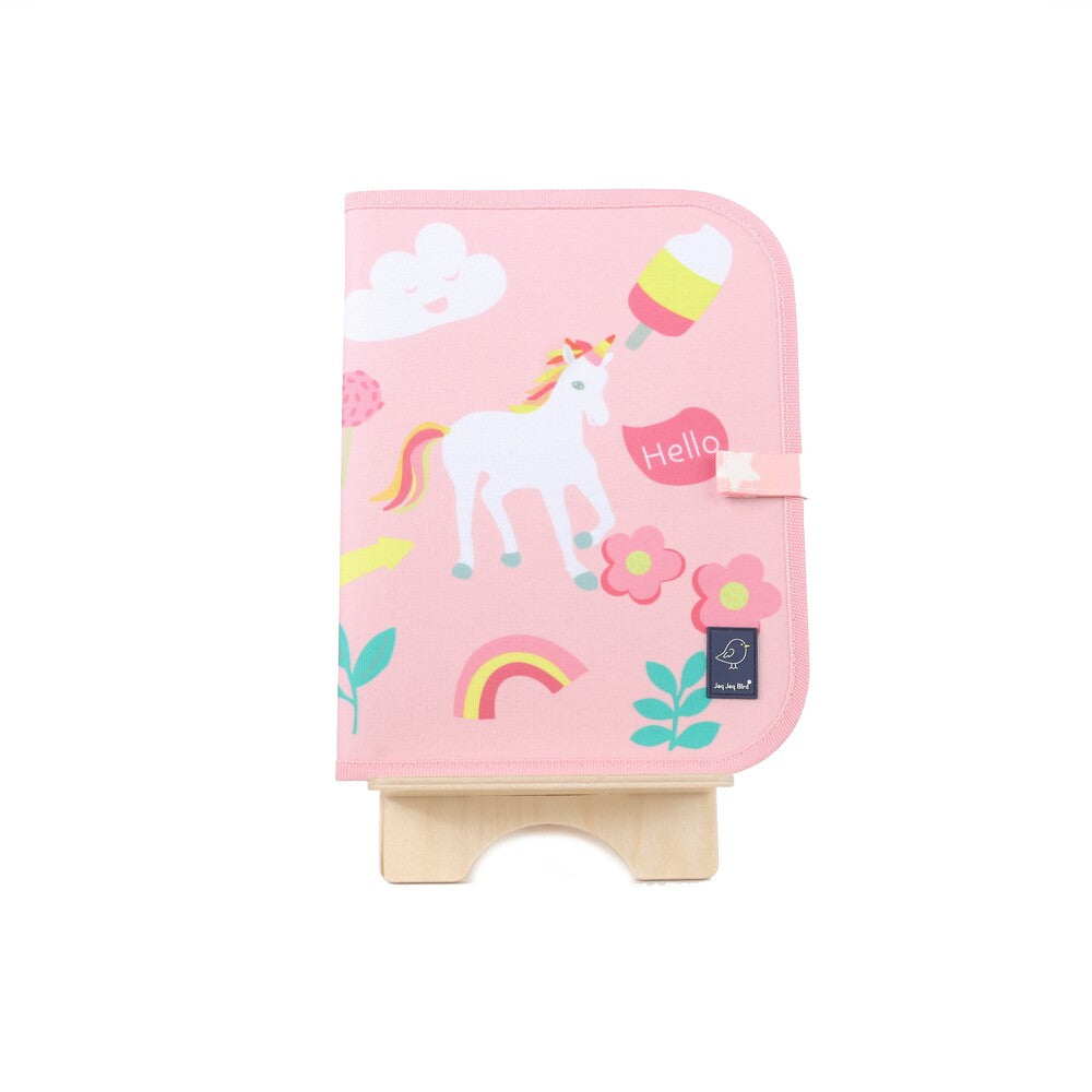 Jaq Jaq Bird Chalk Doodle Place Mat Unicorn