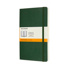 Notesbog Moleskine classic large soft r myr green 13x21cm