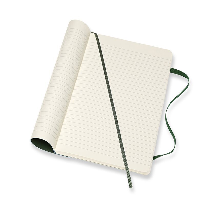 Notesbog Moleskine classic large soft r myr green 13x21cm