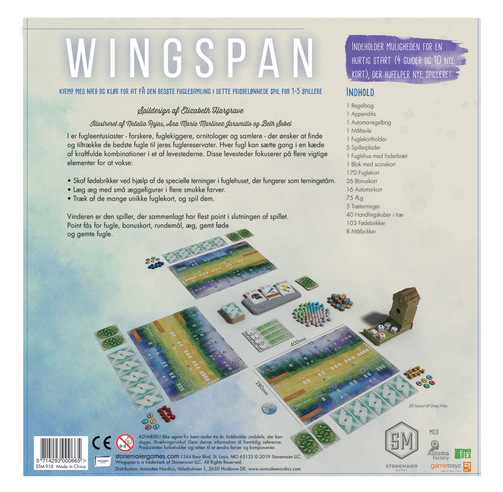 Wingspan 2nd Edition DANSK UDGAVE