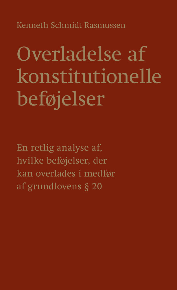 Overladelse af konstitutionelle beføjelser