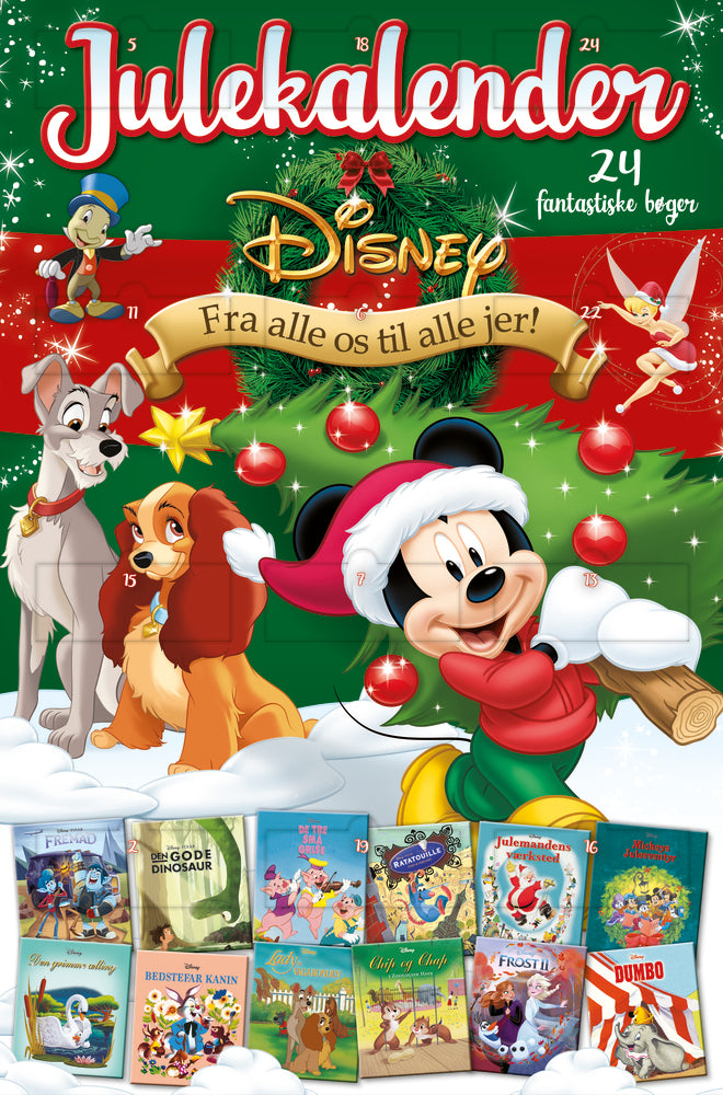Disney Julekalender med 24 fantastiske bøger