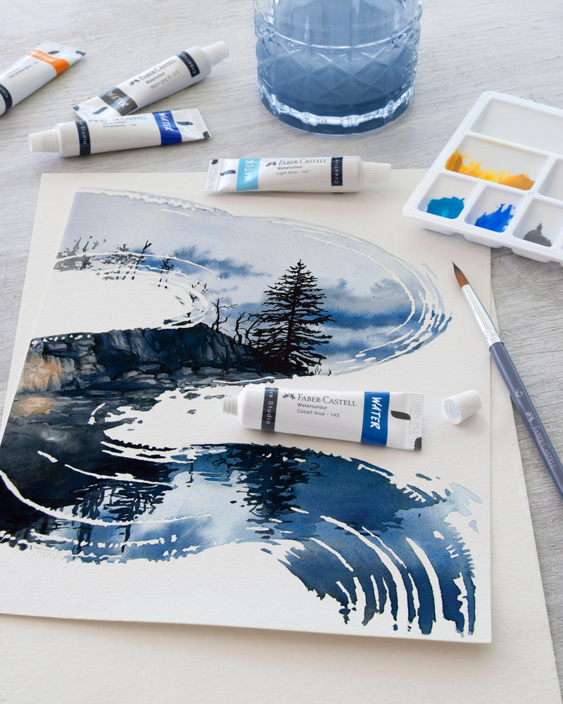 Vandfarver Faber-Castell startsæt 24 stk farver 9ml tube
