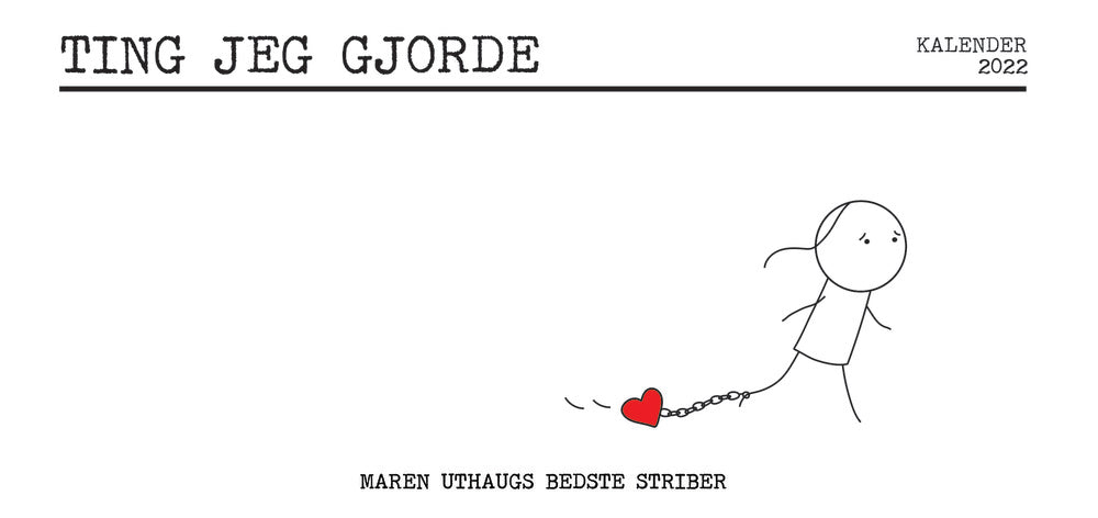 Ting jeg gjorde - kalender 2022