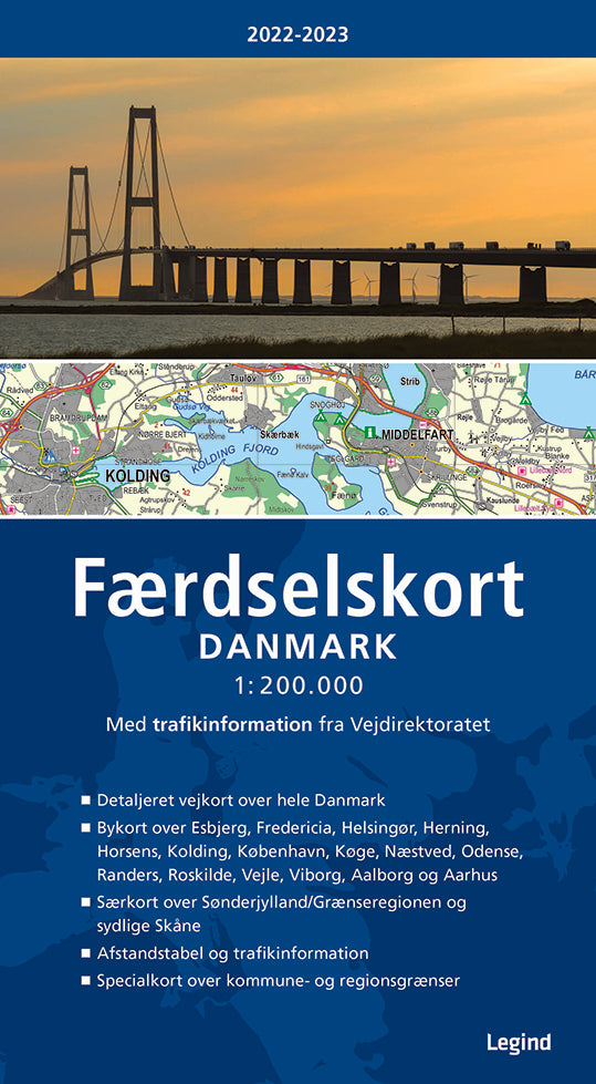 Færdselskort Danmark 2022-2023