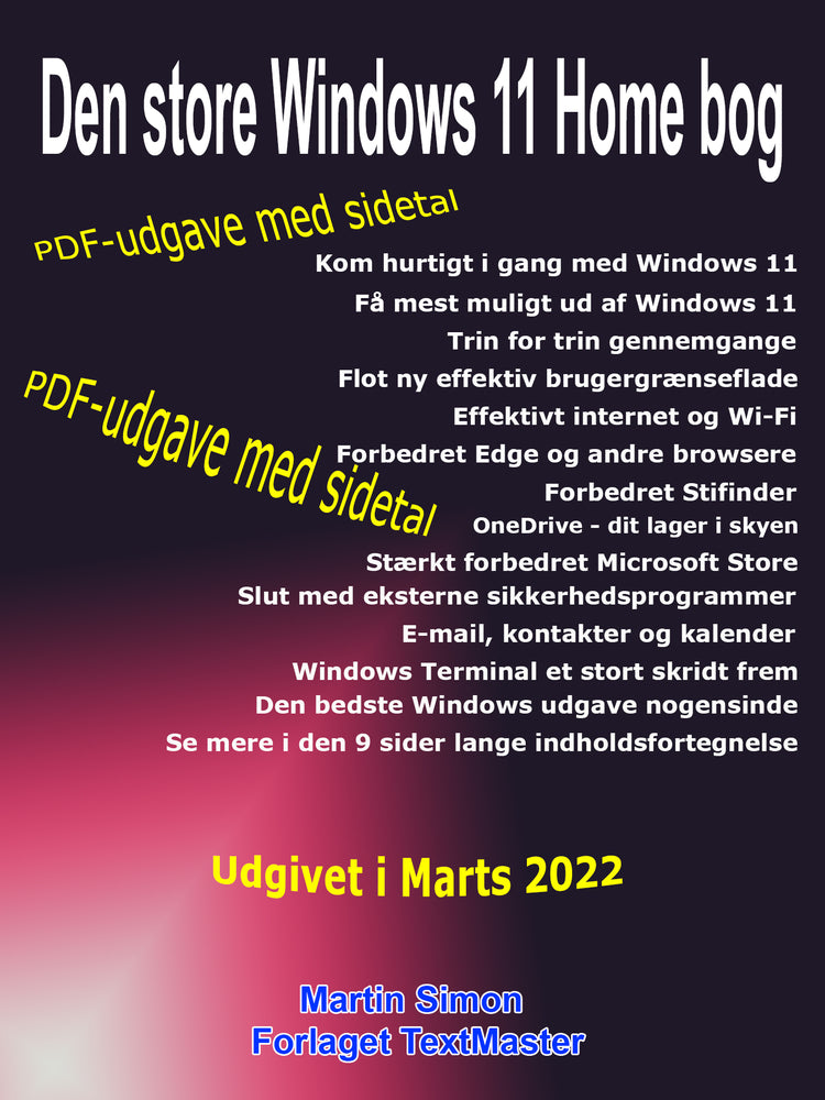 Den store Windows 11 Home bog