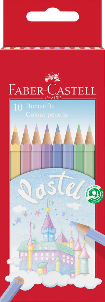 D2 Farveblyant Faber Castel Pastel 10 Ass Slot