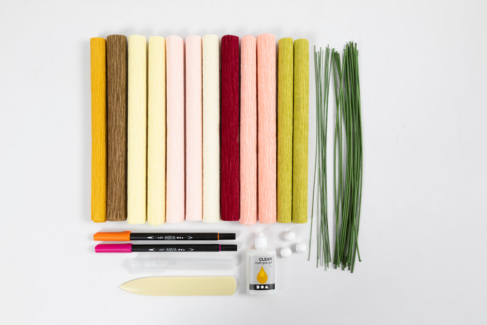 Crepepapir Kreativt Kit Buket