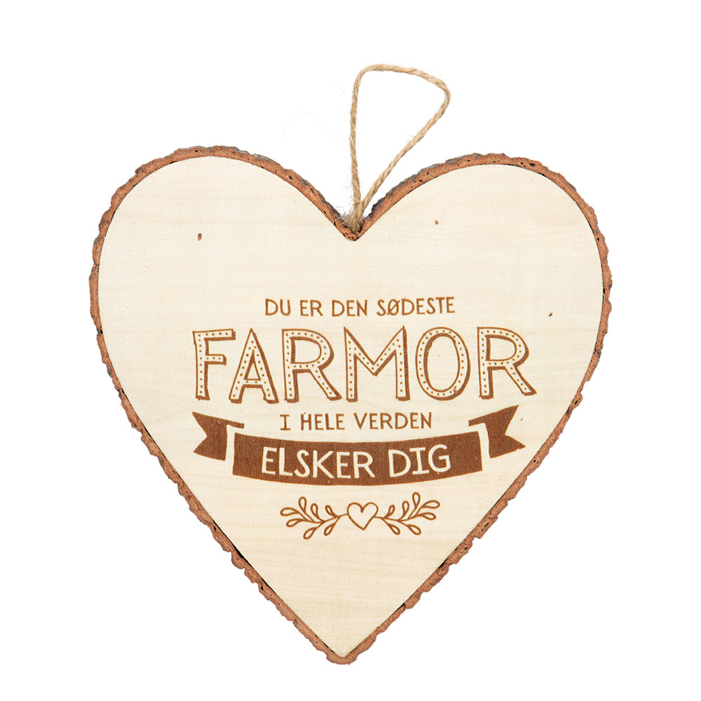 Træhjerte SØDESTE FARMOR