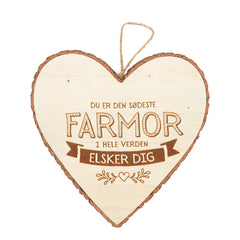 Træhjerte SØDESTE FARMOR