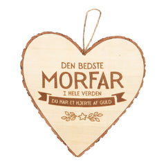 Træhjerte DEN BEDSTE MORFAR