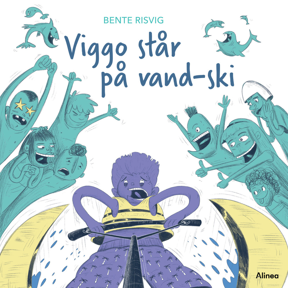 Viggo står på vandski