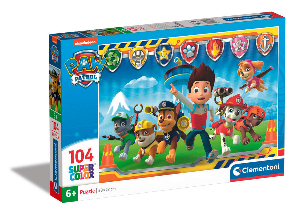 Puslespil Paw Patrol 1, 104 brikker